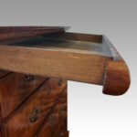 Queen Anne walnut drinks cabinet on stand - Image 5