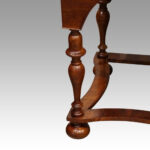 Queen Anne walnut drinks cabinet on stand - Image 10
