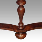 Queen Anne walnut drinks cabinet on stand - Image 11