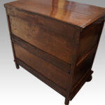 Queen Anne oak and burr elm chest - Image 3