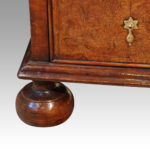 Queen Anne oak and burr elm chest - Image 4