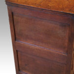 Queen Anne oak and burr elm chest - Image 8