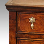 Queen Anne oak and burr elm chest - Image 11