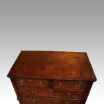 Queen Anne oak and burr elm chest - Image 16
