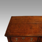 Queen Anne oak and burr elm chest - Image 14