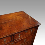 Queen Anne oak and burr elm chest - Image 15