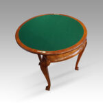 Queen Anne style demi lune card table - Image 4