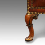 Queen Anne style  leather Wing-chair Now Sold - Image 9