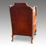 Queen Anne style  leather Wing-chair Now Sold - Image 7