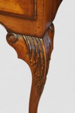 Queen Anne style walnut cabinet on stand - Image 11