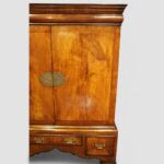 Queen Anne style walnut cabinet on stand - Image 8