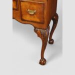 Queen Anne style walnut cabinet on stand - Image 7