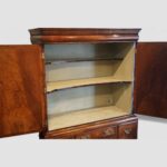 Queen Anne style walnut cabinet on stand - Image 13