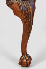 Queen Anne style walnut cabinet on stand - Image 6