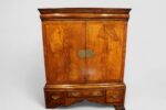 Queen Anne style walnut cabinet on stand - Image 3