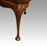 Queen Anne style walnut bureau bookcase - Image 4