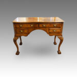 Queen Anne style walnut dressing table