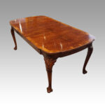Queen Anne style walnut dining table