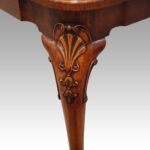 Queen Anne style walnut dining table - Image 10