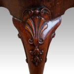 Queen Anne style walnut dining table - Image 8