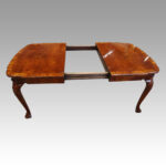 Queen Anne style walnut dining table - Image 6
