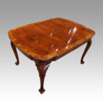 Queen Anne style walnut dining table - Image 3