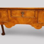 Queen Anne style walnut lowboy - Image 4