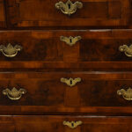 Queen Anne walnut chest - Image 4