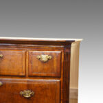 Queen Anne walnut chest, with canted corners - Image 5