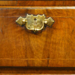 Queen Anne walnut chest, with canted corners - Image 6