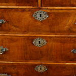 Queen Anne walnut chest - Image 6