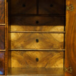 Queen Anne walnut fitted cabinet on chest Now Sold - Image 11