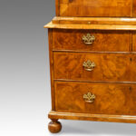 Queen Anne walnut fitted cabinet on chest Now Sold - Image 4