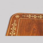 Regency brass inlaid library table - Image 9