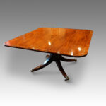 Regency brass inlaid mahogany large breakfast table - Image 2