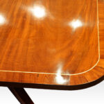 Regency brass inlaid mahogany large breakfast table - Image 3