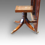 Regency brass inlaid mahogany large breakfast table - Image 4