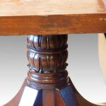 Regency brass inlaid mahogany large breakfast table - Image 7