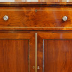 Regency brass inlaid secretaire - Image 4