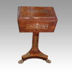 Regency brass inlaid worktable