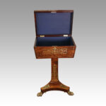 Regency brass inlaid worktable - Image 7