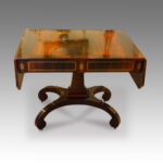 Regency rosewood sofa table with scroll feet NOW SOLD - Image 2