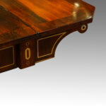 Regency rosewood sofa table with scroll feet NOW SOLD - Image 7