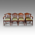 Set of 8 William IV mahogany dining chairs