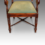 Set of 8 William IV mahogany dining chairs - Image 7
