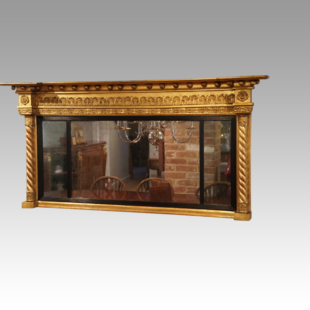 Regency-gilt-overmantle.jpg Regency gilt overmantle mirror - Image 1