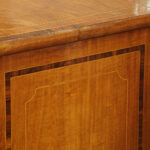Regency inlaid bow fronted chest - Image 6
