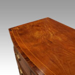 Regency inlaid bow fronted chest - Image 4