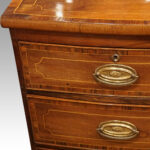 Regency inlaid bow fronted chest - Image 3