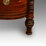 Regency inlaid mahogany chest of drawers of D shape - Image 8